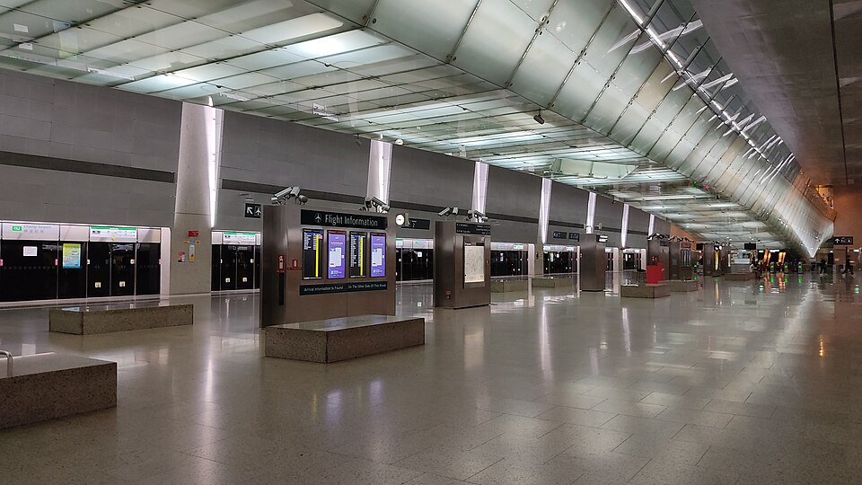 Changi Airport MRT station, connected to Terminals 2 and 3