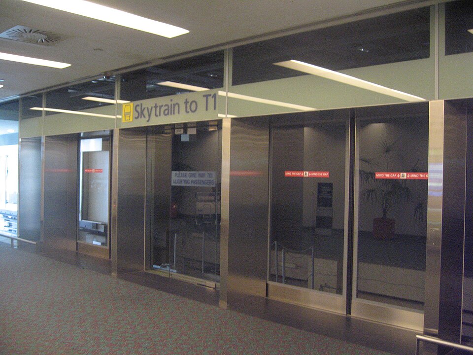 Changi Airport Skytrain connecting Terminals 1, 2 and 3